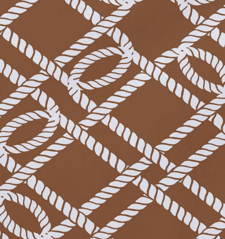 18"x14" Know The Ropes, Geometric Print Placemat, Beige And Taupe, Set of 4