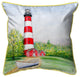 Betsy Drake Chincoteague Lighthouse VA Large Indoor/Outdoor Pillow 18x18