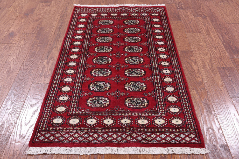 Handmade Silky Bokhara Wool Rug 3' 0" X 5' 0" - Q13763