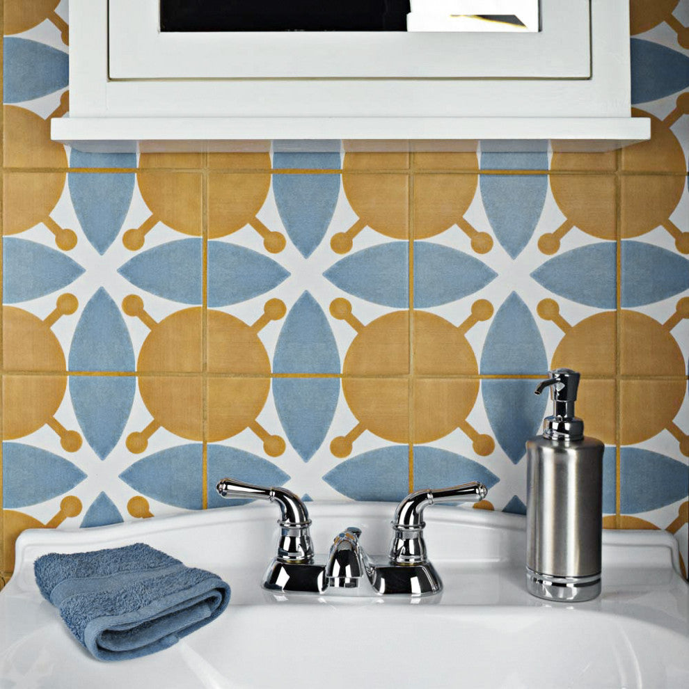 Revival Ceramic Floor and Wall Tile, Leaf