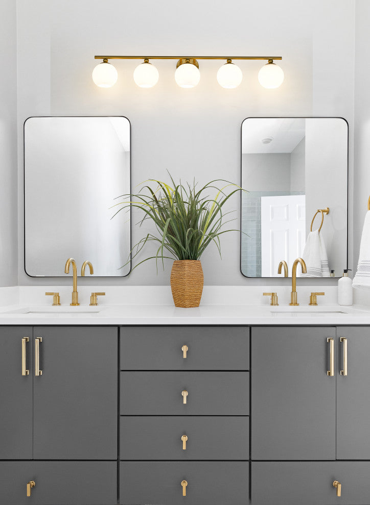 Z-LITE 5-Light Vanity, Modern Gold