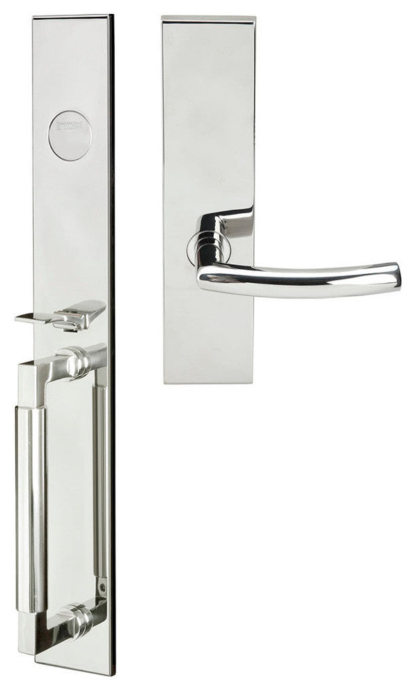 Oslo Lever, Mortise Dummy Handleset, Left Hand, Polished Stainless Steel