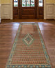 Semi-Antique Ilker Rust/Blue Runner, 3'4x9'7