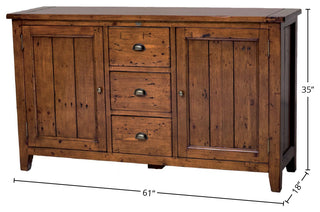 Irish Coast Large Sideboard, Brown