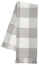 Buffalo Check Throw, Light Gray