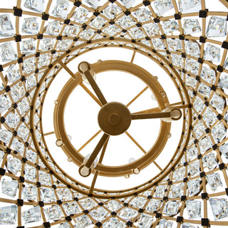 Windsor 13-Lt 3-Tier Crystal Chandelier - French Gold/Matte Black