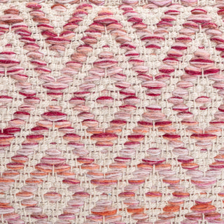 Cherokee Sunset 22"x22"x17" Pink/Beige Pouf