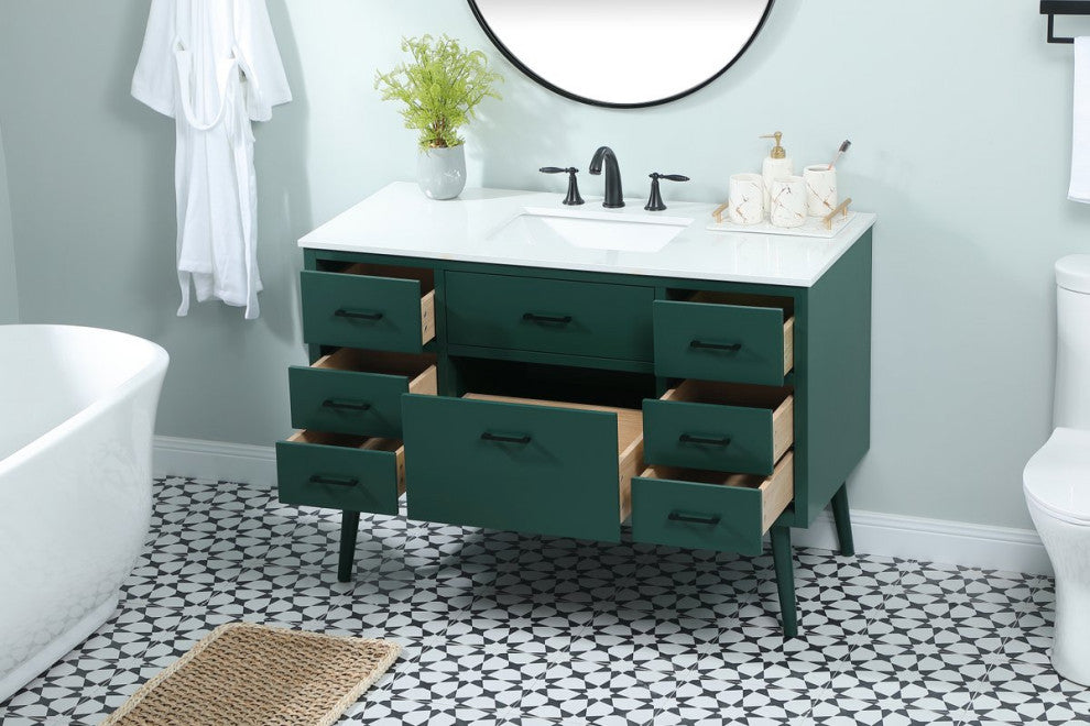 Home Living 48" Bathroom Vanity, Green