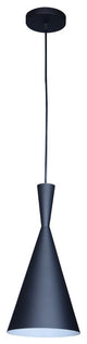 Berkley Cone 1-Light Pendant, Black and White