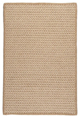 Natural Wool Houndstooth HD33 Tea Modern Area Rug, Rectangular 2'x6'
