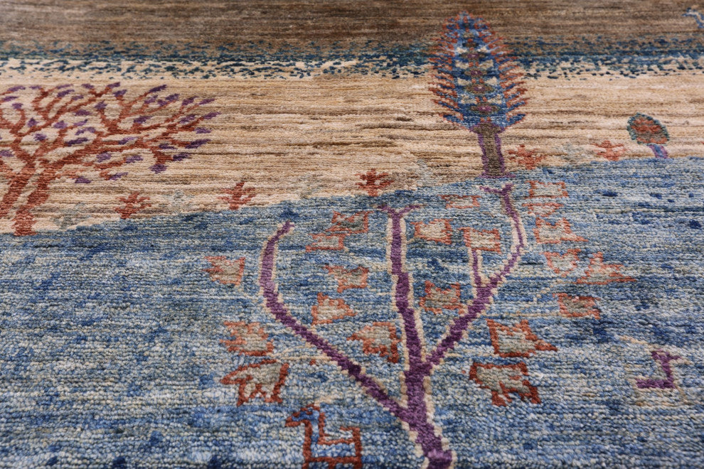 7' 11" X 9' 6" Persian Gabbeh Tribal Hand-Knotted Rug Q8074