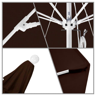 11' Fiberglass Umbrella White, Pacifica, Mocha, 11'