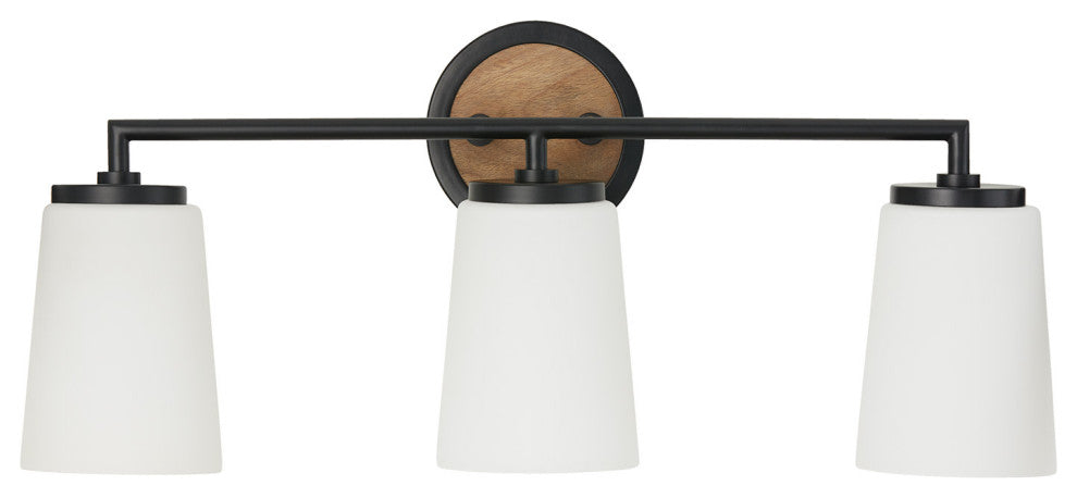 Capital Lighting 150831-546 Jonah 3 Light 24"W Vanity Light - Light Wood /