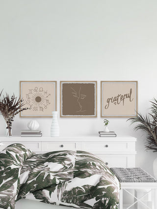 Always Grateful Triptych, 3-Piece Set, 12x12 Panels