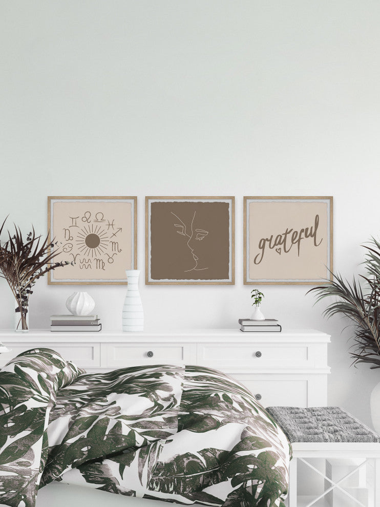 Always Grateful Triptych, 3-Piece Set, 12x12 Panels
