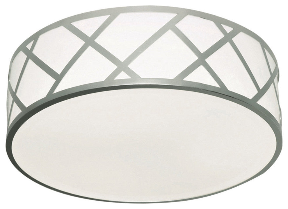 Haven 17" LED Flushmount, 30W 120-277V, Satin Nickel