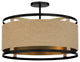 Minka Lavery Windward Passage 4-Light Semi Flush Mount 3869-726, Coal And Brass