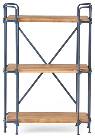 Brooklyn Industrial 3 Shelf Firwood Bookcase