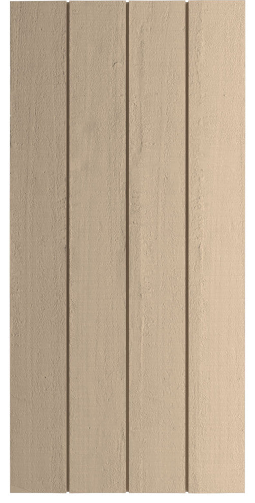 Rustic 4 Board Joined B-N-B Faux Wood Shutters, 22x84", Rough Cedar