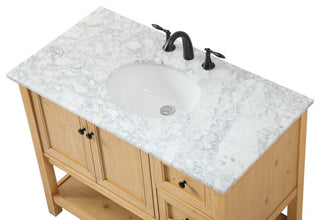 Matilda 22" Transitional Driftwood-Light Bathroom Vanity, Natural Wood