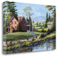 "Fields Of Gold And Green" By Bill Saunders, Giclee Print on Gallery Wrap Canvas