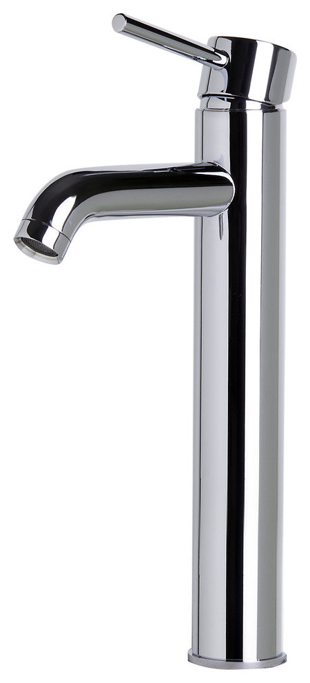 ALFI brand AB1023-PC Single Lever Tall Round Bath Faucet In Polished Chrome