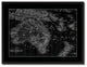 New Zealand Oceania Australia Vintage Monochrome Map Canvas, 28"x37"