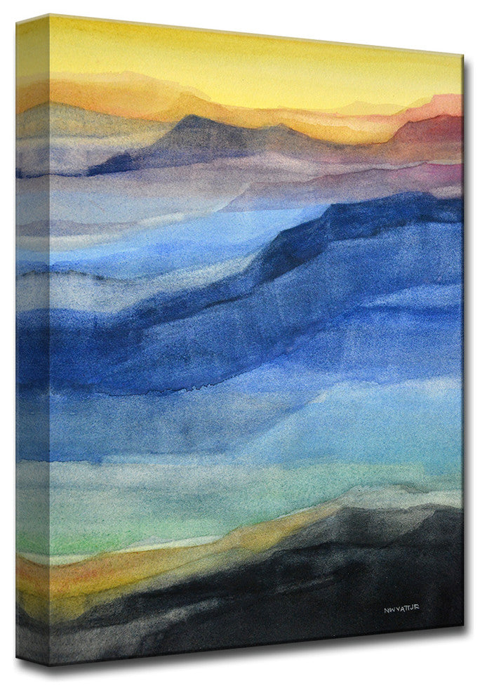 Ready2HangArt 'Rainbow Hills' by Norman Wyatt, 16"x12"