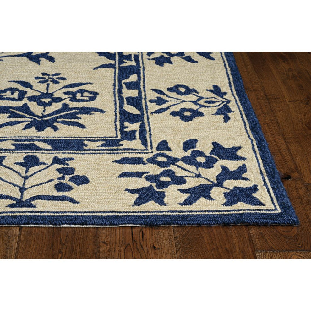 KAS Harbor 4208 Sand/Blue Haven Area Rug, 3'x5'
