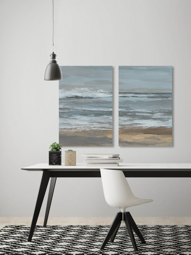 Dark Shore Diptych, 48"x36"