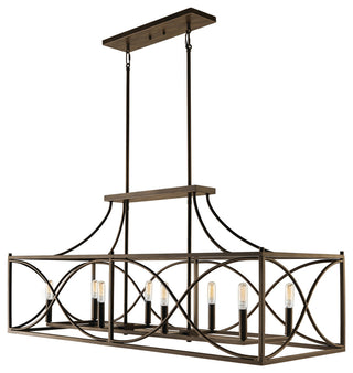 Capital Lighting 829181 Tybee 8 Light 46"W Chandelier - Nordic Grey