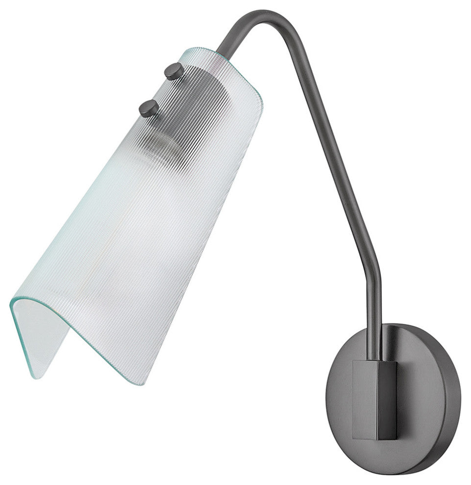 Hinkley Altman Medium Single Light Sconce, Gunmetal