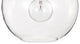 1-Light 10 in. Matte Black Pendant With Globe Shaped Clear Glass Shade