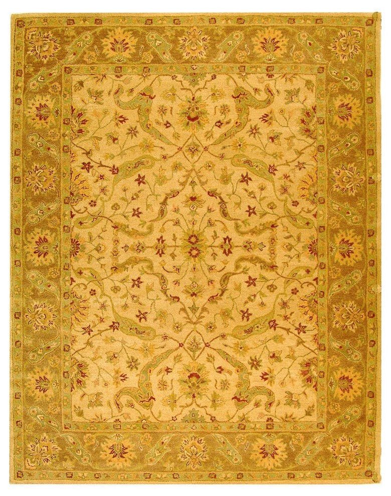 Safavieh Antiquities at311c Rug, Ivory/Brown, 6'0"x6'0" Round