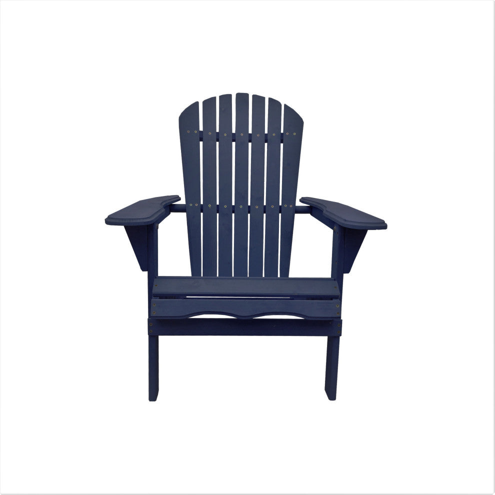 Oceanic Adirondack Chair, Navy Blue, Set of 4