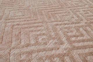 Weave & Wander Oliena Modern Art Deco Rug, Blush, 9'6"x13'6"