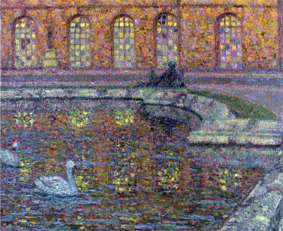 Henri Le Sidaner Reflections of the Windows at Versailles Wall Decal