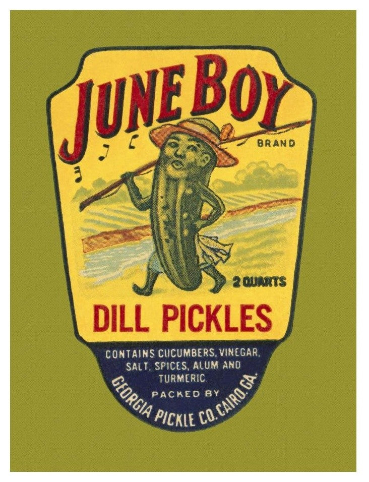 "June Boy Dill Pickles" Digital Paper Print by Retrolabel, 19"x24"