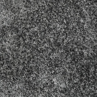 HAND TUFTED SHAG POLYESTER ECO-FRIENDLY AREA RUGS, Silver Color, Solid Design