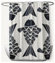 Big Fish Shark Blue 70" w x 73" h Shower Curtain