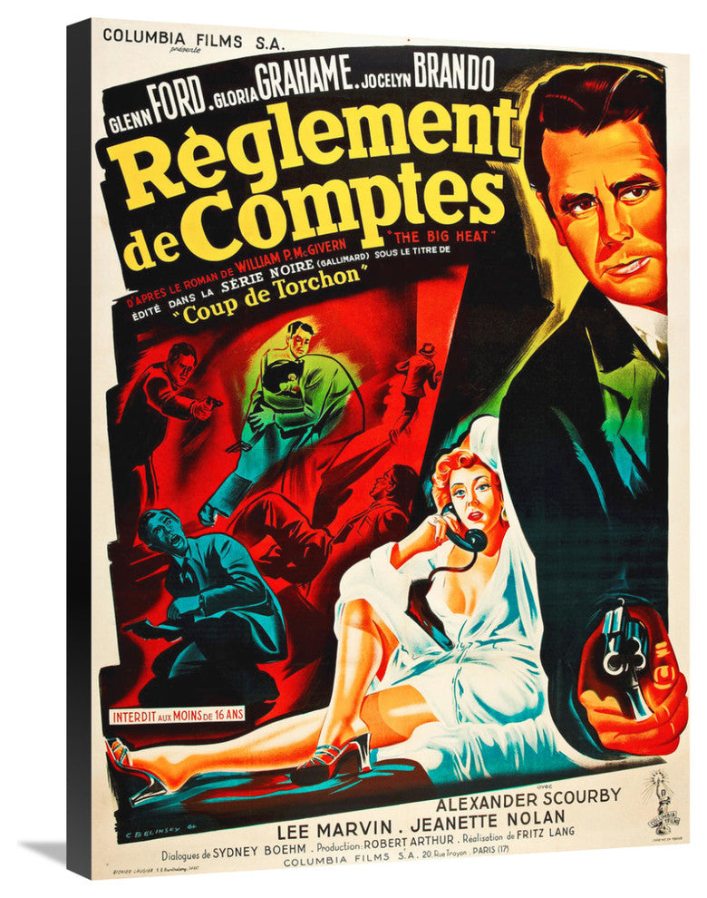 "French - Big Heat" Stretched Canvas Giclee by Hollywood Photo Archive, 22x30"