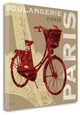 "Cycling In Paris" By Sue Schlabach, Giclee Print on Gallery Wrap Canvas