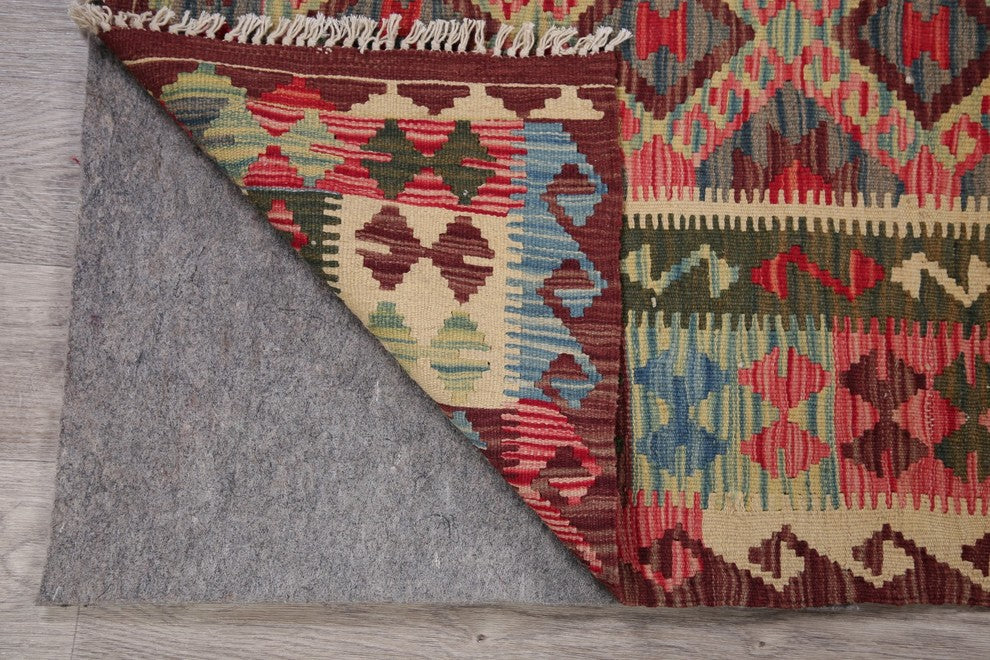 Kilim Turkish Flat-Woven Oriental Southwestern Traditional Area Rug, 4'1"X2'10"