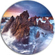 Rugged Beauty Landscape, Photography Large Disc Metal Wall Art, 23"