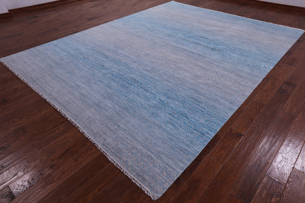 9' 1" X 12' 0" Handmade Savannah Grass Wool Rug - Q13242