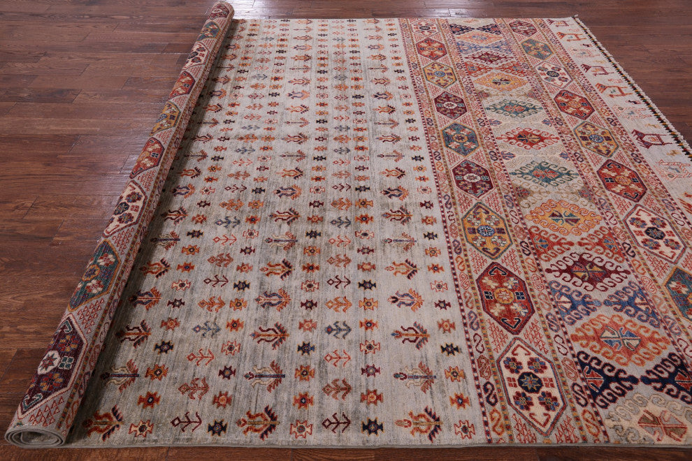 8' 4" X 10' 1" Persian Gabbeh Tribal Handmade Rug Q5865