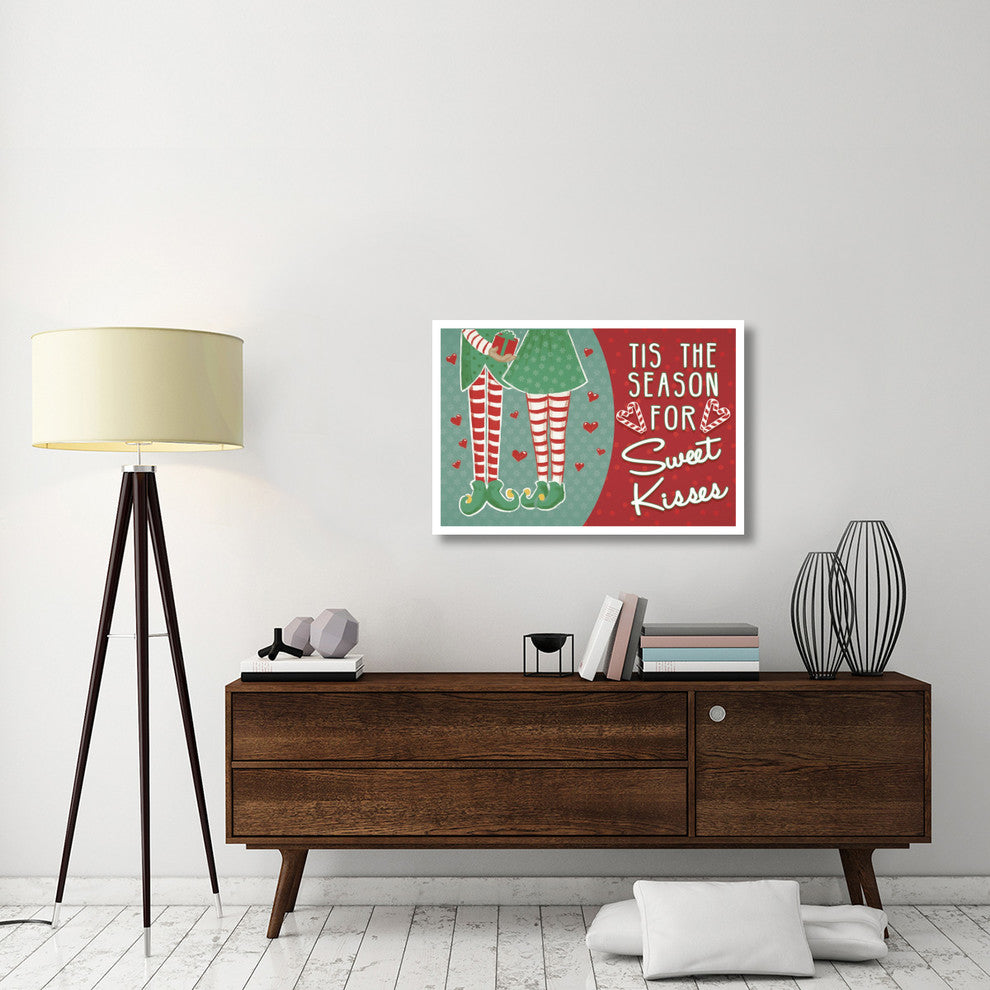 "Retro Christmas III Bright" Digital Paper Print by Janelle Penner, 38"x26"