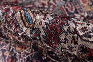 Momeni Karachi Polyester Burgundy Area Rug 6'x9'