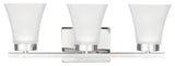 Generation Lighting Lighting 3-Light Bayfield Sconce, Chrome, A19/100w