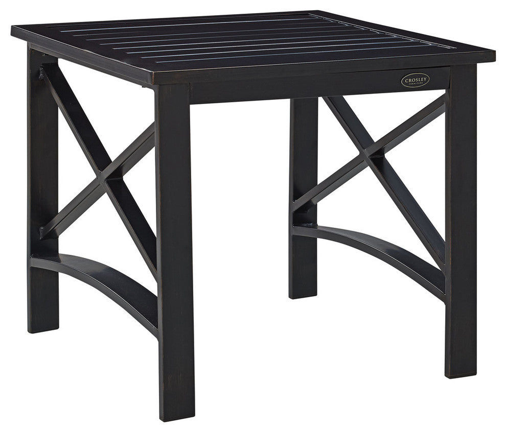 Kaplan Side Table, Oiled Bronze